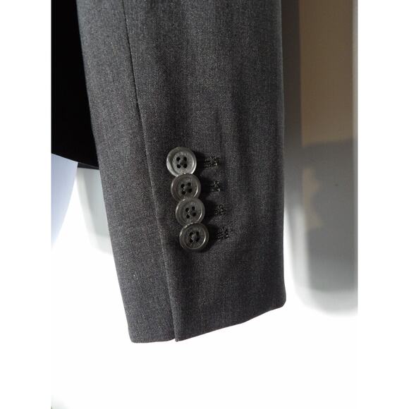 Brooks Brothers Milano Fit Womens 14 Blazer Coat Gray Wool Business Office - Picture 10 of 13